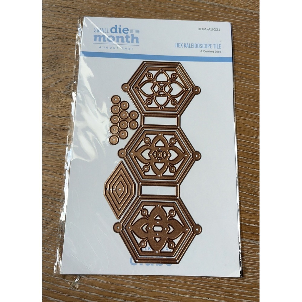 Spellbinders Small Die of the Month HEX KALEIDOSCOPE TILE Shapes DOM - AUG21 New